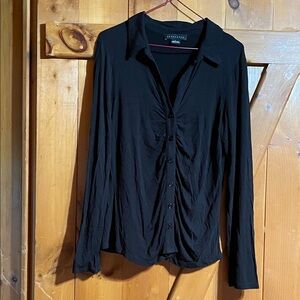 Sanctuary Black Button-Down Shirt
